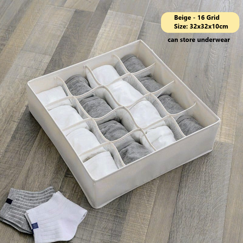 Wardrobe drawer organiser without Grid Underwear organizer Bra storage ...