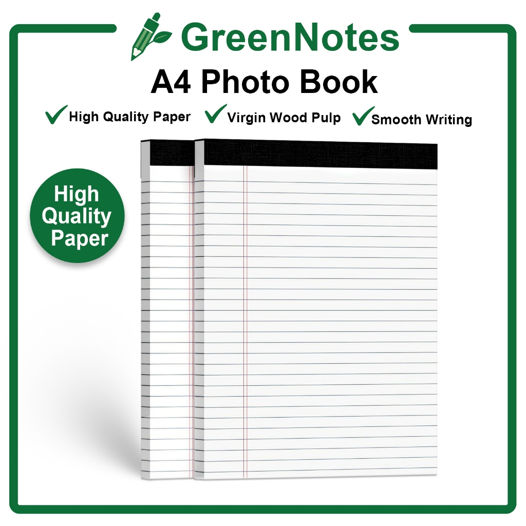 WORKWELL A4 Writing Pad｜Portable Memo Pad｜Softcover Exercise Book｜Study ...