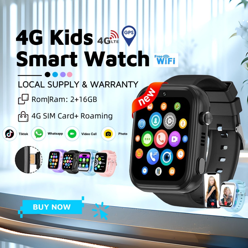 【Kidi AI Pro Watch】🔥New AI 4G Kids Smart Watch Video Call | GPS Tracker ...