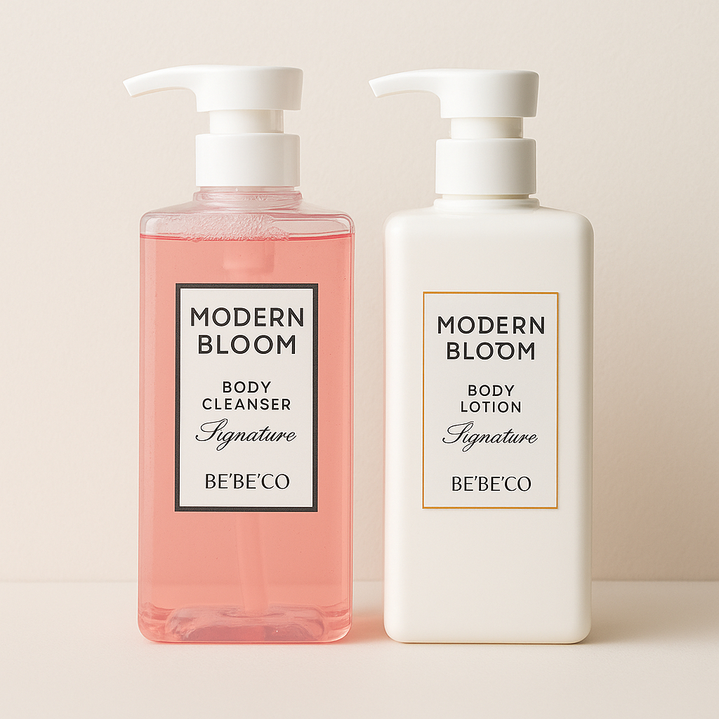 Bebeco Signature Modern Bloom Body Cleanser 500ml + Body Lotion 500ml ...