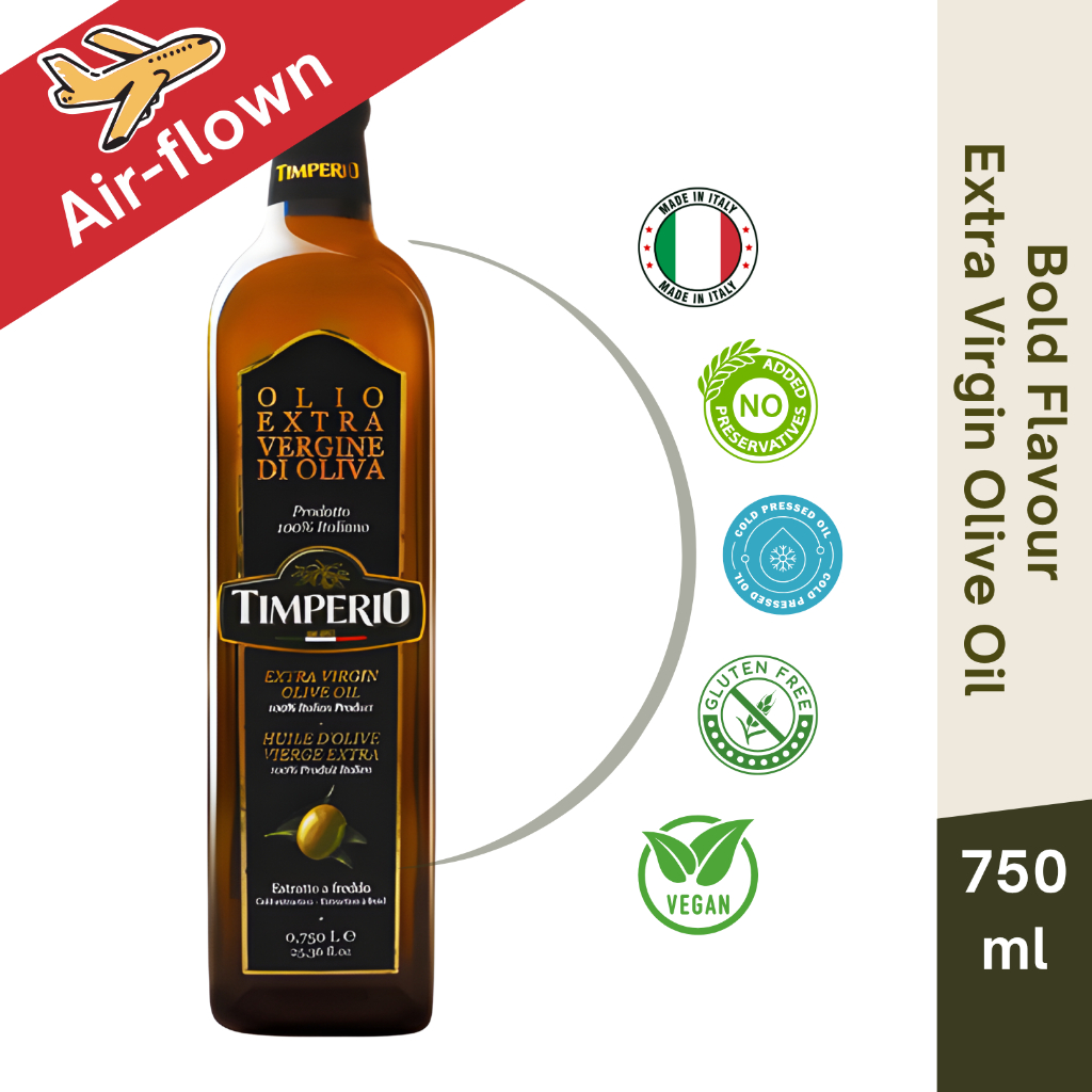 Timperio Early-Harvest Extra Virgin Olive Oil 750 ML– First Cold ...