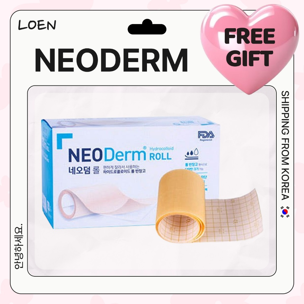 [Neoderm] Hydrocolloid Roll Patch 10cmx1m | Acne Pimple Wound Care Cut ...