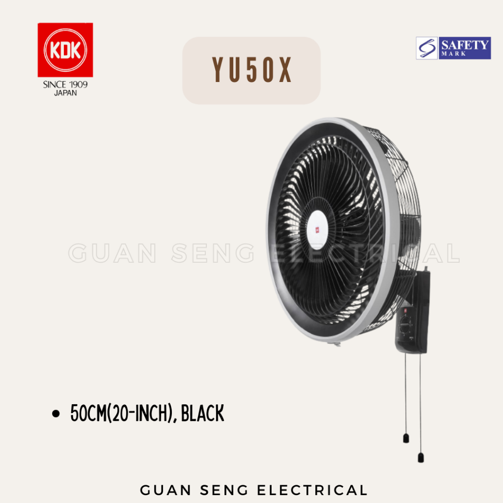KDK YU50X Wall Fan | Guan Seng Electrical | Shopee Singapore