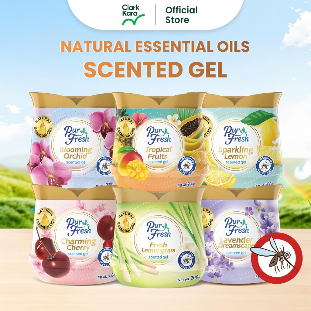 Purfresh 200g Mosquito Repellent Scented Gel | Long-Lasting Freshness ...