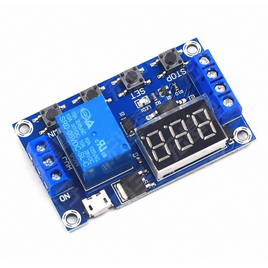 DC 6-30V Digital LED Relay Board Cycle Timing Circuit Switch Timer ...