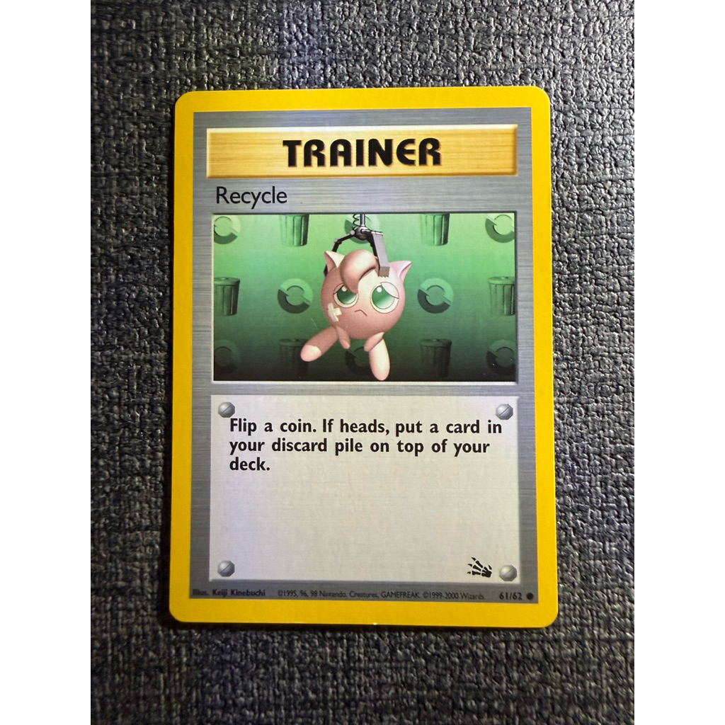 Pokemon TCG: Recycle 61/62 (Fossil Set) | Shopee Singapore