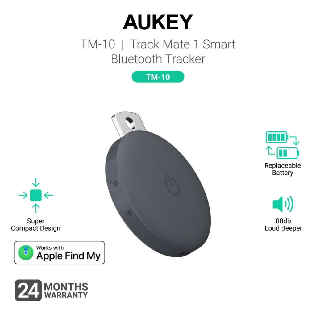 Aukey TM-10 Track Mate 1 Smart Bluetooth Tracker (24 Months Warranty ...