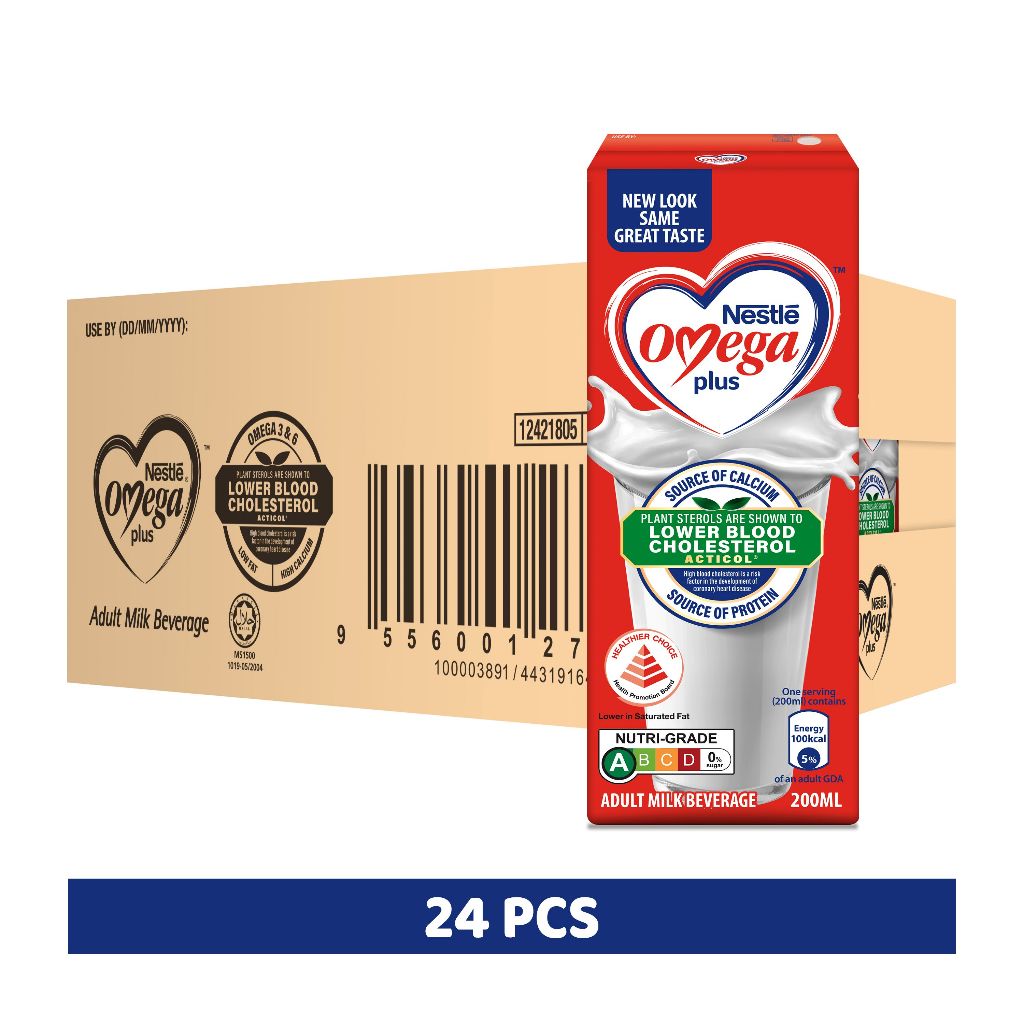 [1 Carton] Nestle Omega Plus (6x200ml) | Shopee Singapore