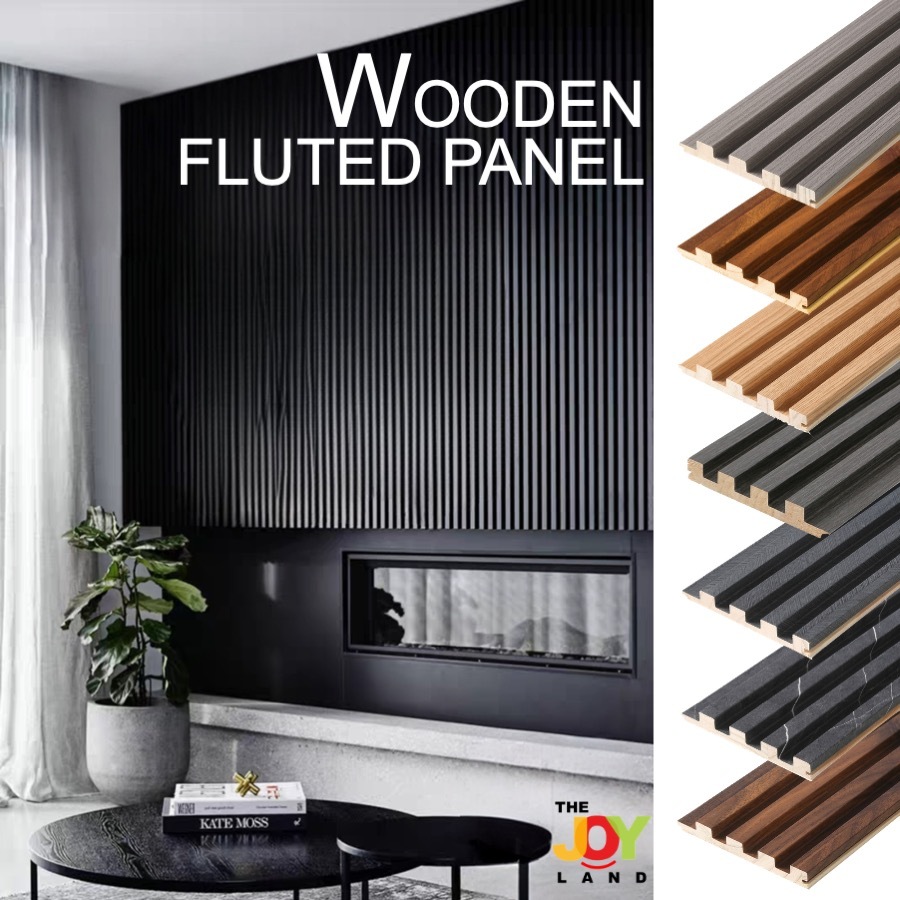 [SG THEJOYLAND] Interior Wall WPC Fluted Panel Modern Feature Wall ...