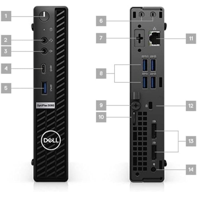 Dell Optiplex 5080 Micro PC Intel Core i5-10500 10th GEN 8/16/32