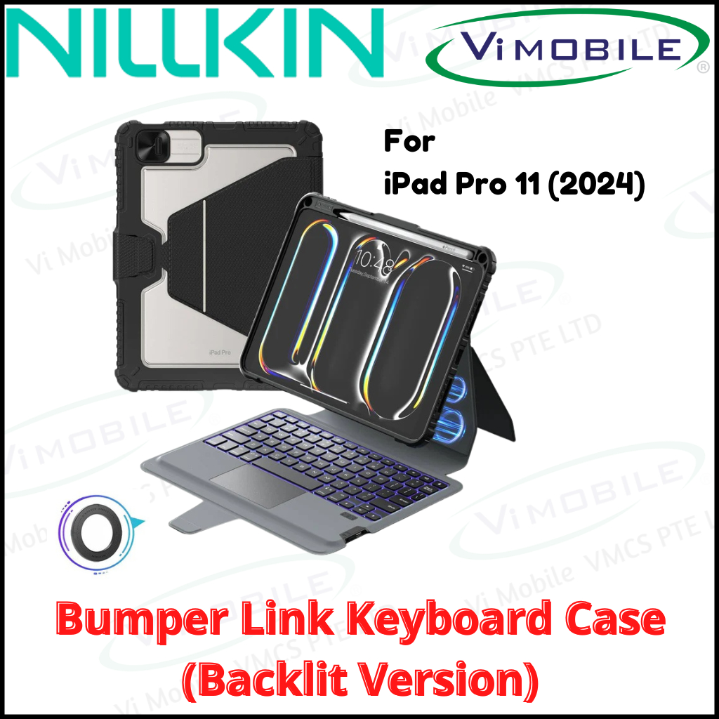 iPadアクセサリー Nillkin Bumper Combo Keyboard Case Nillkin Bumper Link Keyboard Case (Backlit Version) | iPad Pro 11