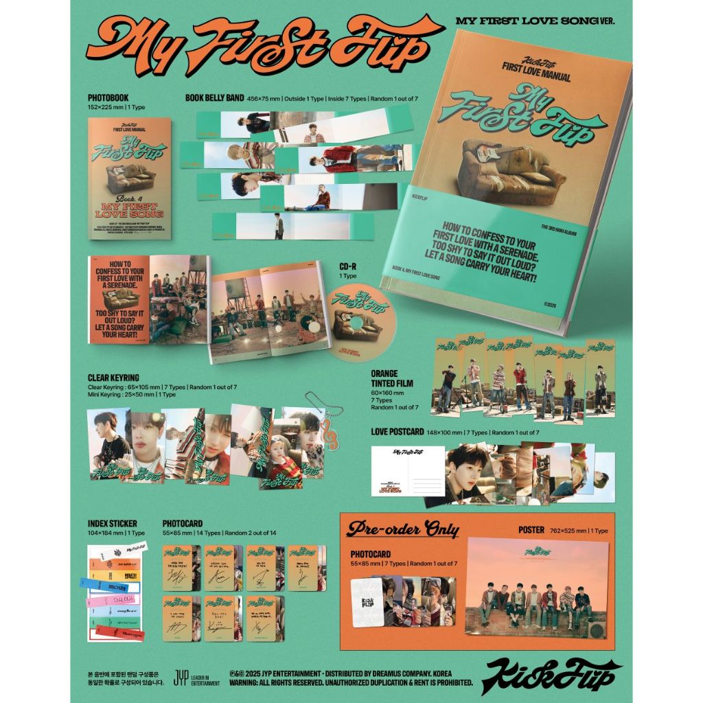 KICKFLIP - [ MY FIRST FLIP ] 3RD MINI ALBUM | Shopee Singapore