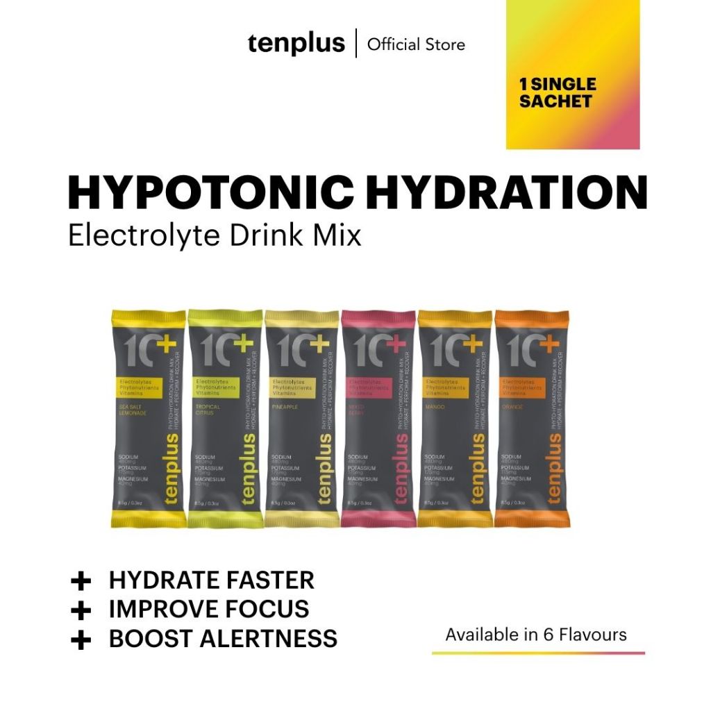Tenplus – Hypotonic Hydration | Electrolytes + Antioxidants +