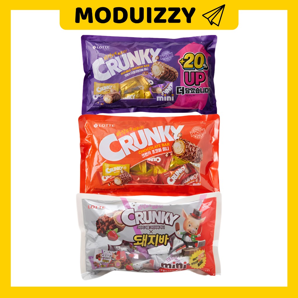 Lotte ★] * Ready to stock * CRUNKY Double Crunch Bar Mini / CRNKY ...