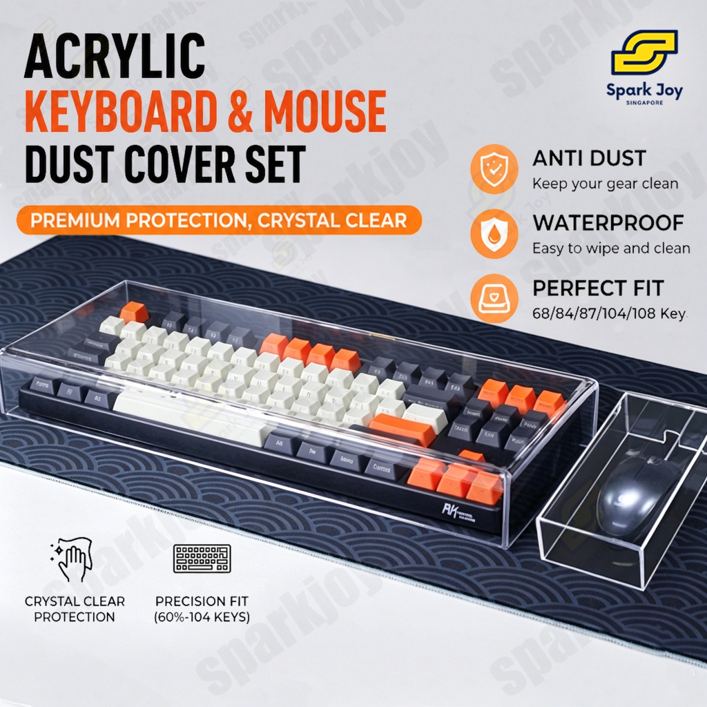 【SG】Keyboard Dust Cover Acrylic Cover For Mechanical Gaming Keyboards ...