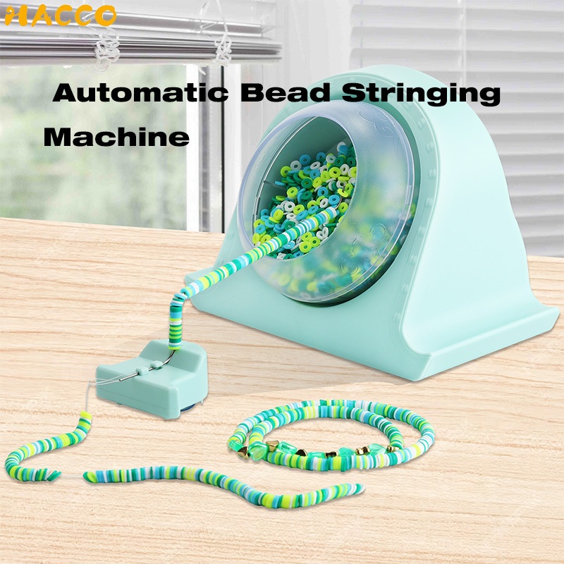 【SG】 Automatic Bead Stringing Machine DIY Clay Beads Electric Stringing ...