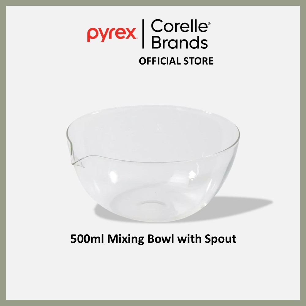 PYREX 500ml Mixing Bowl with Spout | Shopee Singapore