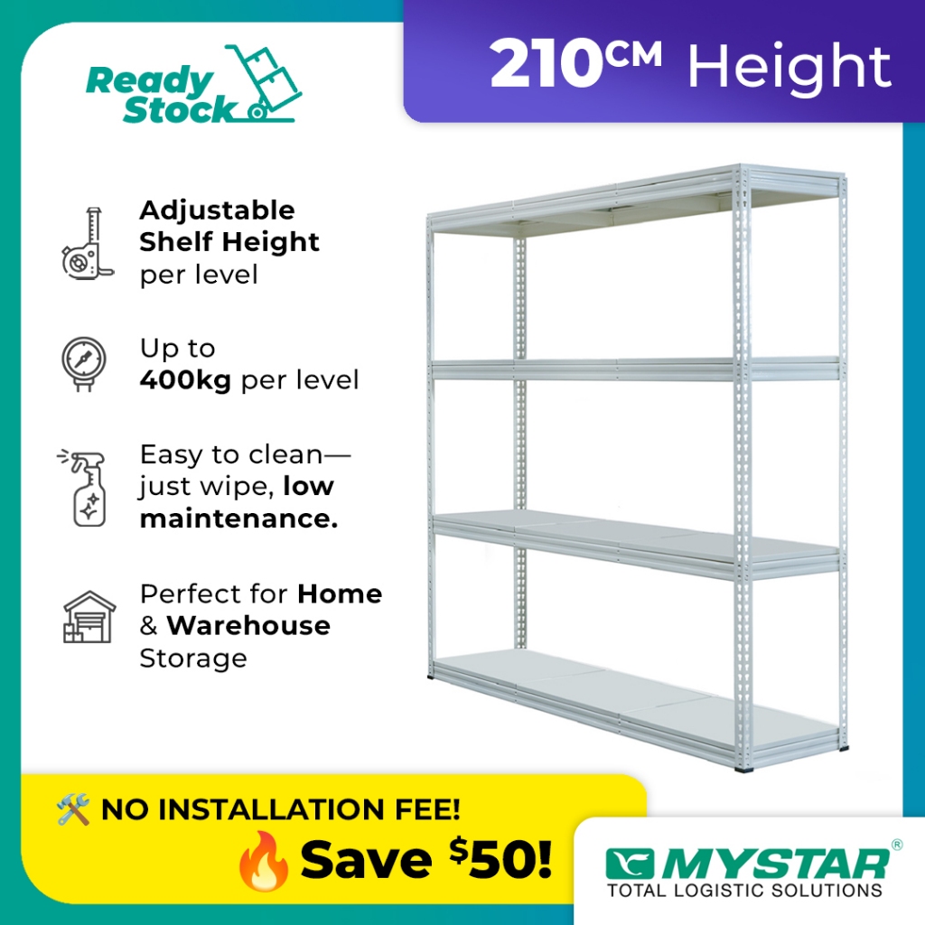 Original MYSTAR Boltless Rack for Bomb Shelter and Storeroom (Removable ...