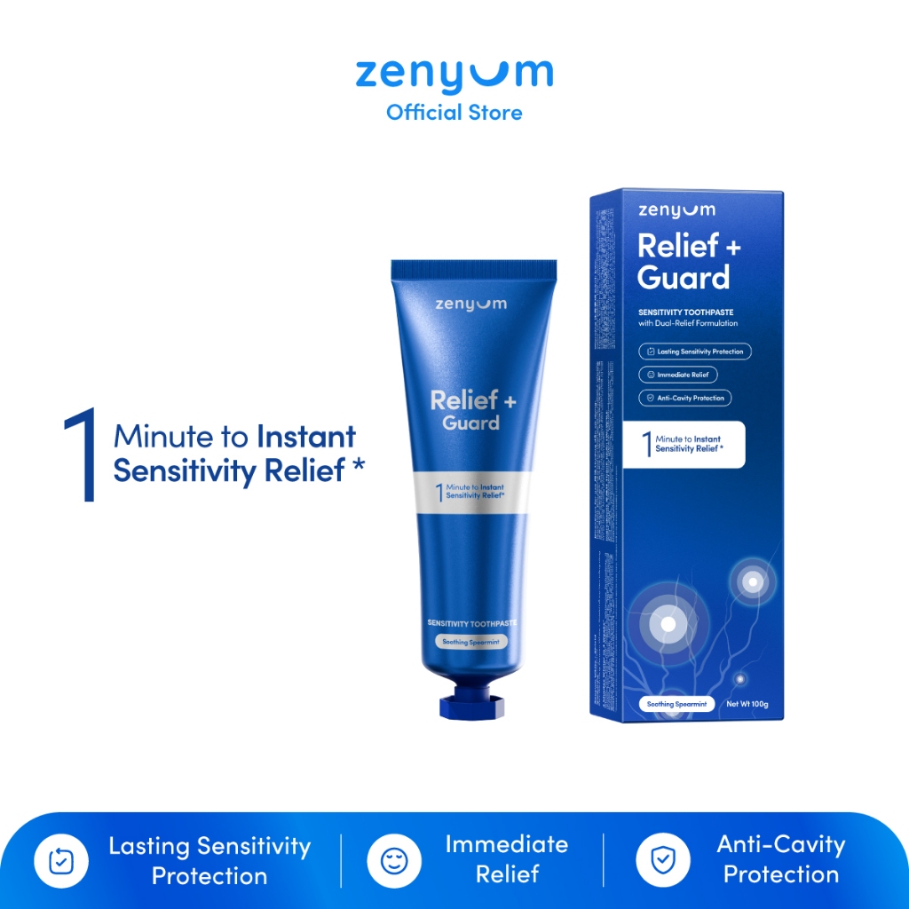 Zenyum Relief + Guard Sensitivity Toothpaste 100g | Shopee Singapore