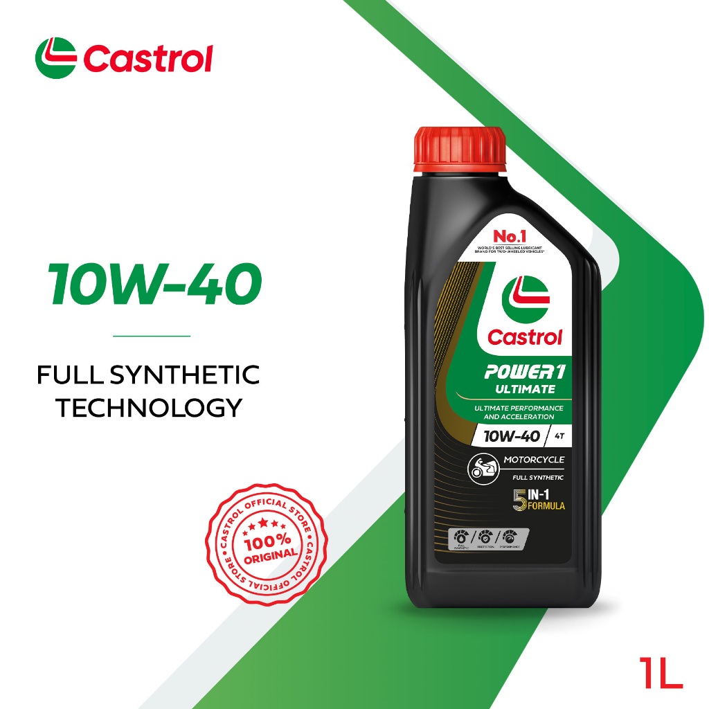 Castrol POWER1 ULTIMATE 4T 10W-40 (1L) Motorcycle Full Synthetic