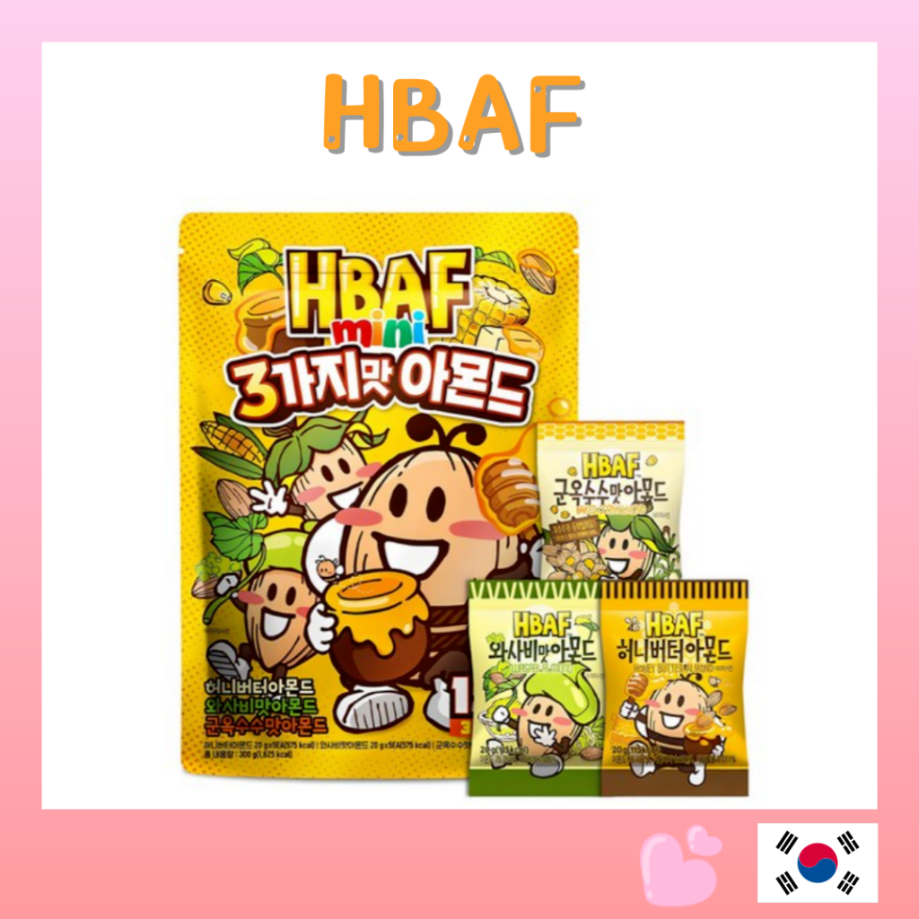 [HBAF] Mini Almond Variety Pack Honey Butter 20g×5 / Wasabi 20g×5 ...