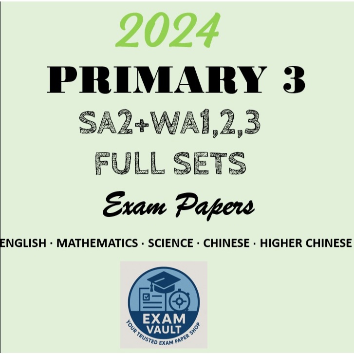 2024 Primary 3 Top School Past Year Exam Papers | P3+SA2+WA1/2/3 | PSLE ...