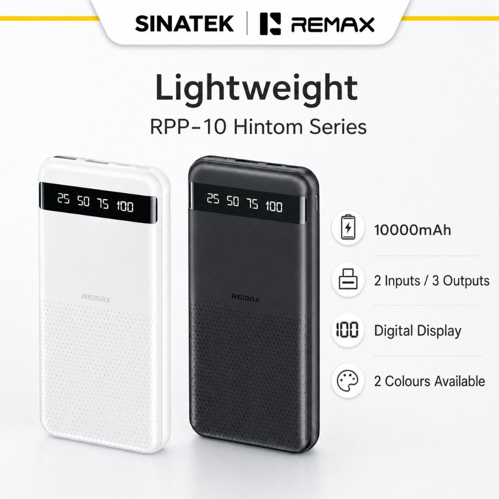 Remax RPP-10/11 Hinton Series 20000mAh Ultra Slim Power Bank with 2.4A ...