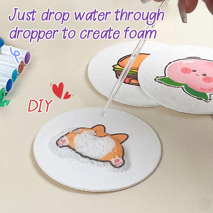 {SG} 3D Drawing Magic Canvas Sponge with Water Brush DIY Kids Painting ...