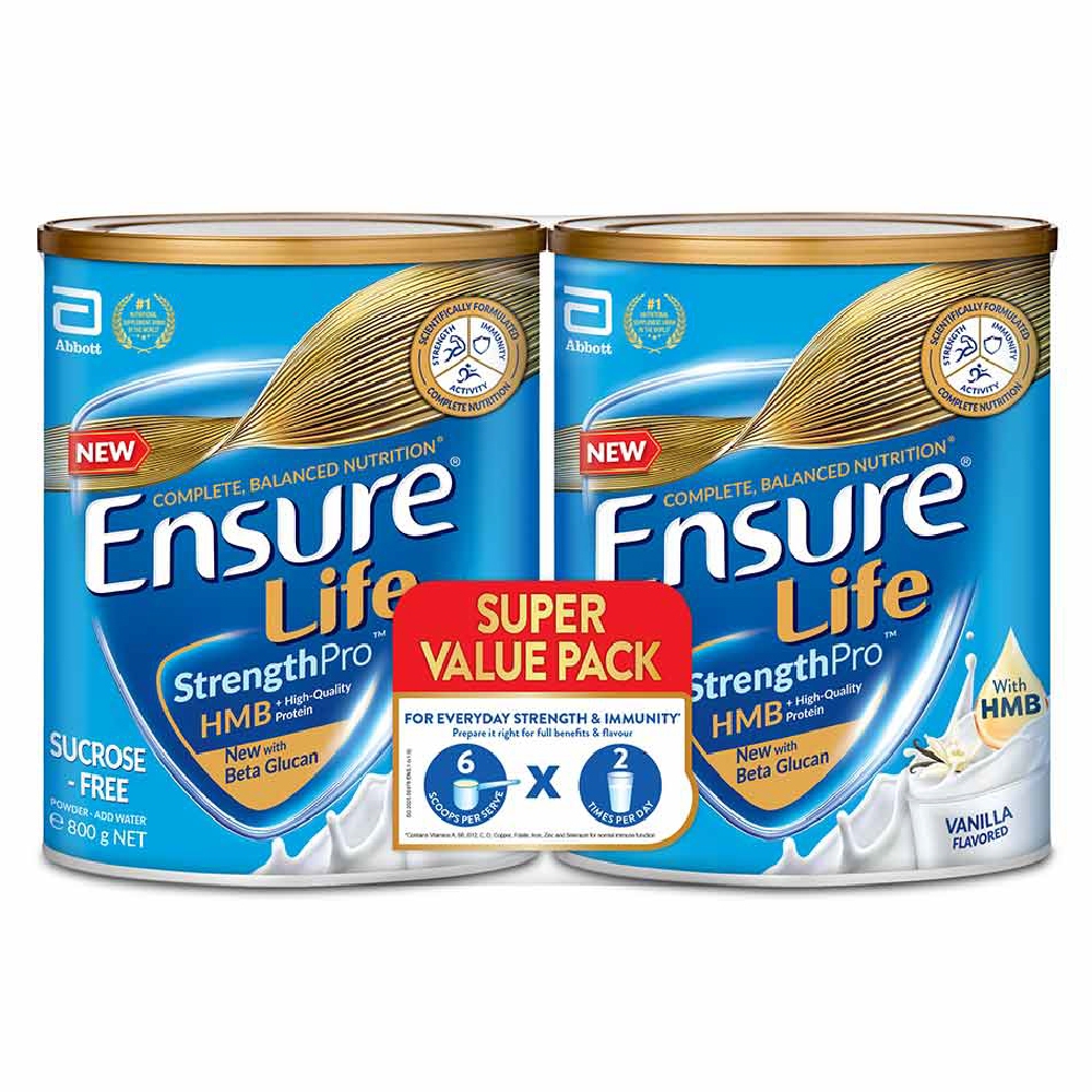 ENSURE Life Strength Pro™ Sucrose-Free Super Value Pack 800g x 2s ...