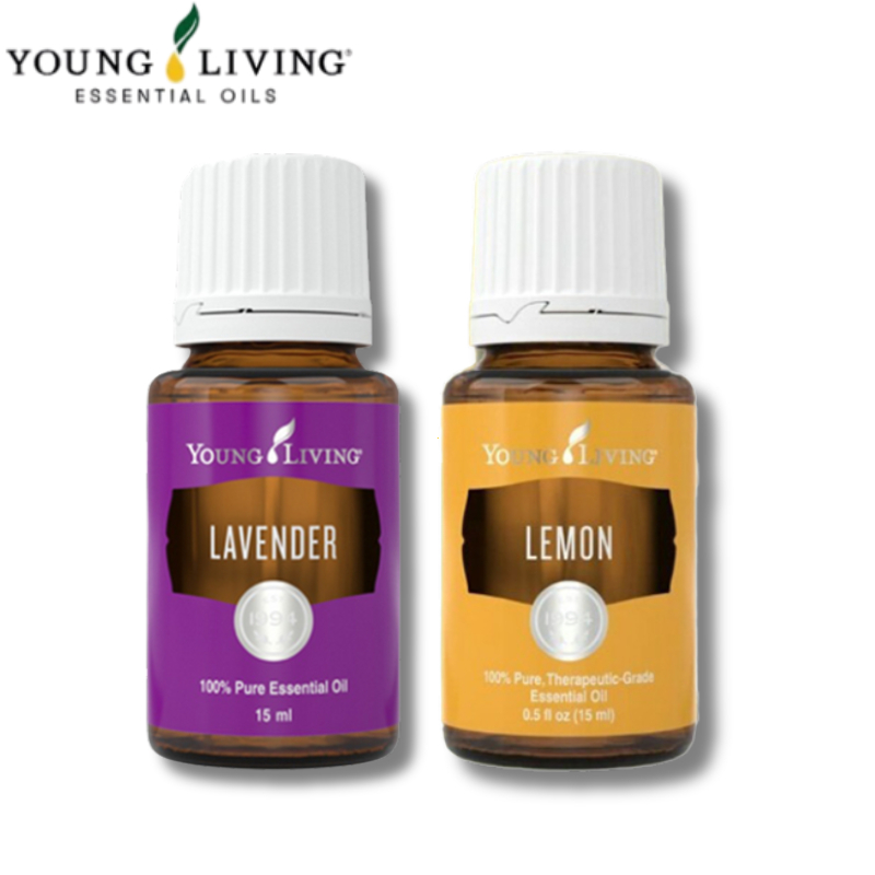 Young Living Essential Oils Set: Lavender, Peppermint, Lemon