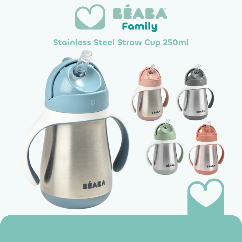 BEABA stainless steel straw cup Singapore