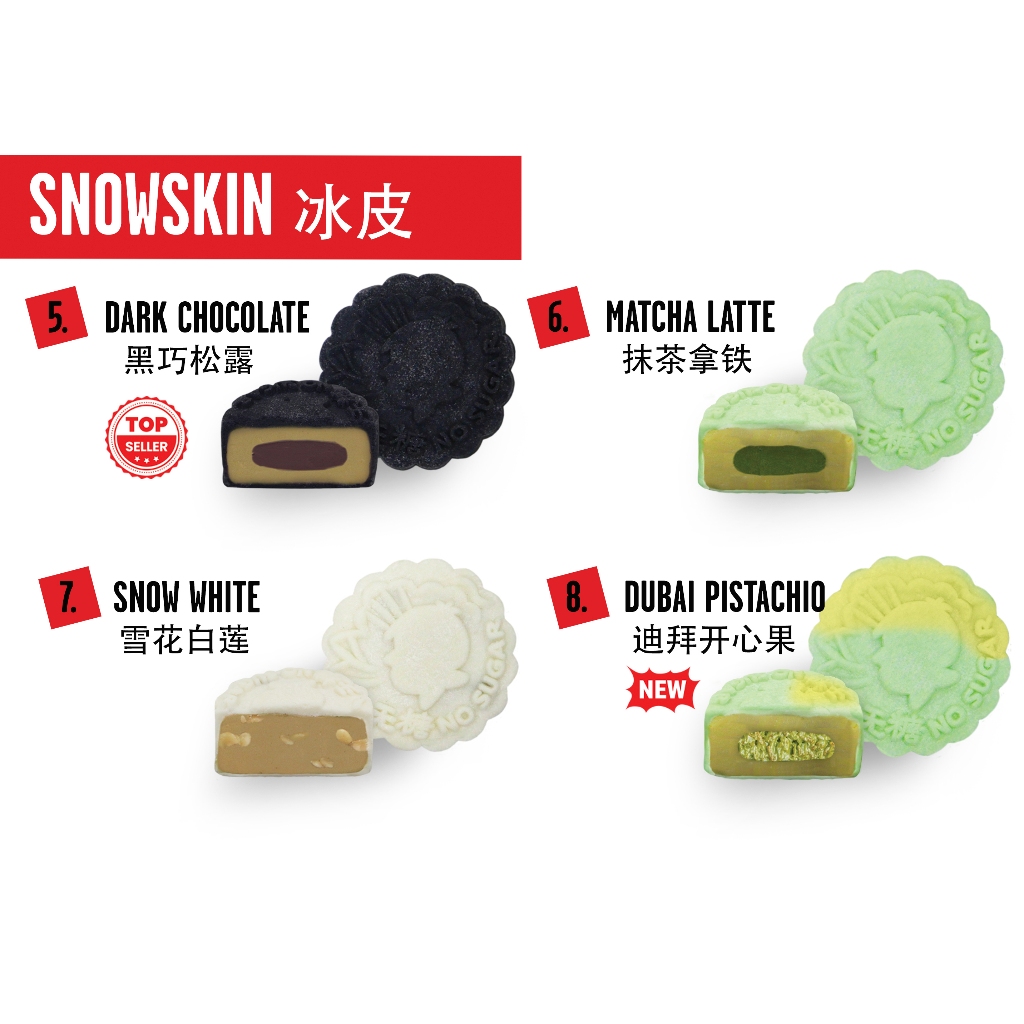 CHOCOELF Matcha Latte mooncake detail