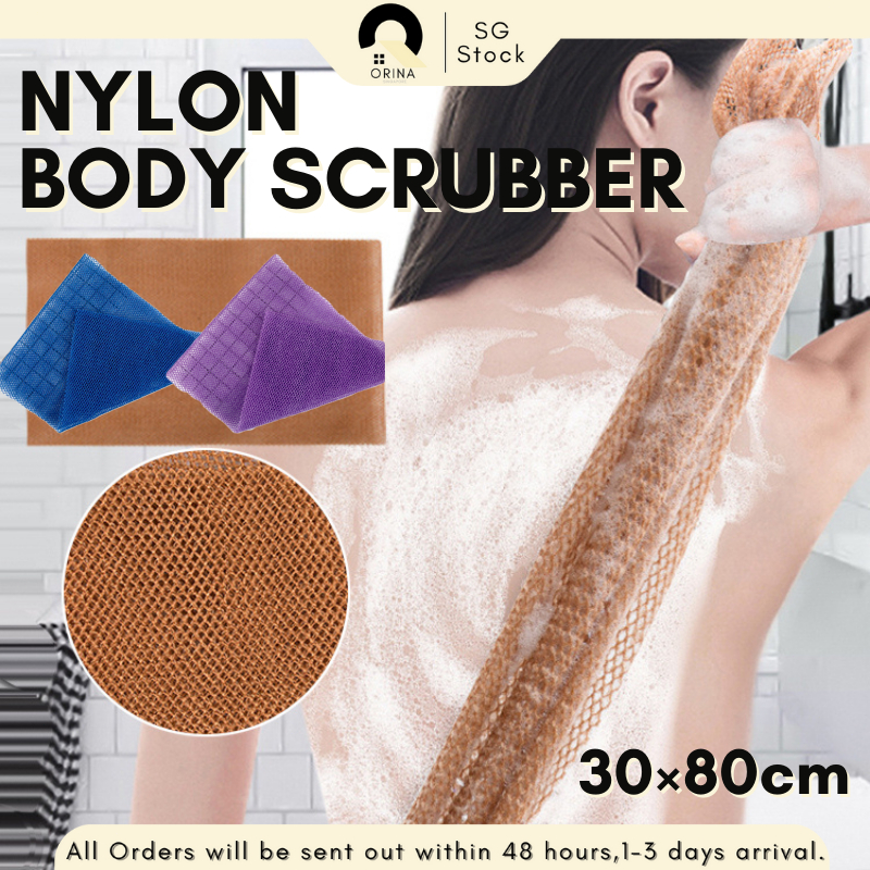 [SG] 30×80cm Body Scrubber Back Scrub Towel Cloth Shower Sponge Body ...