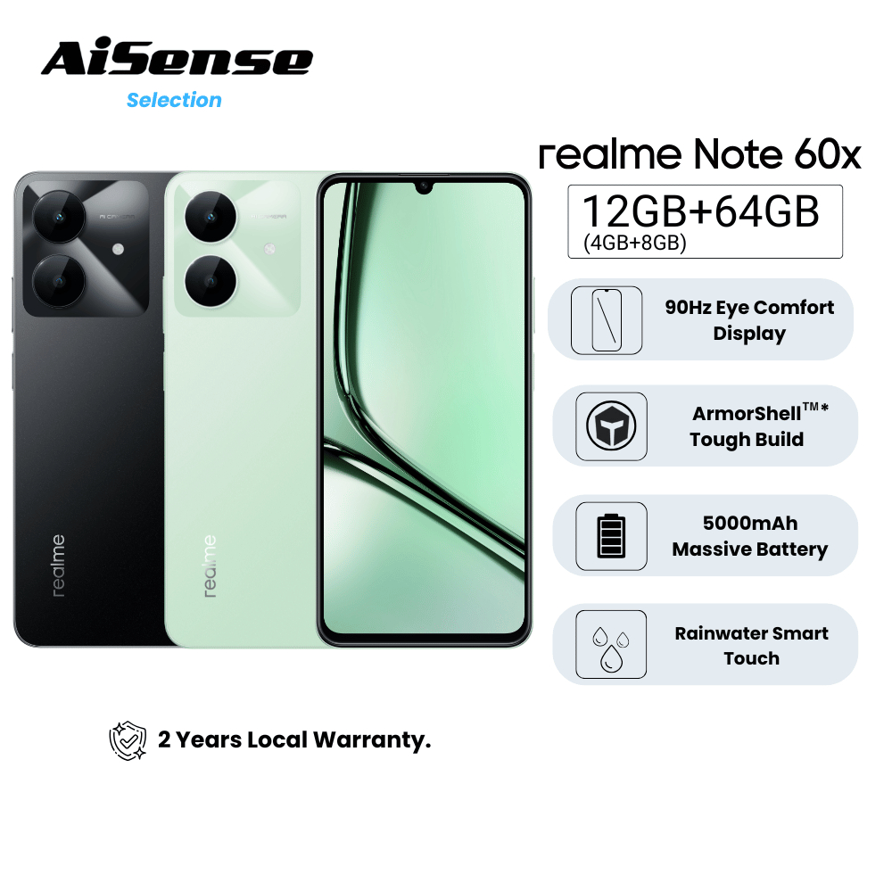 realme Note 60/60x 12GB(4+8) +64/128GB ROM | 90Hz Vivid Display