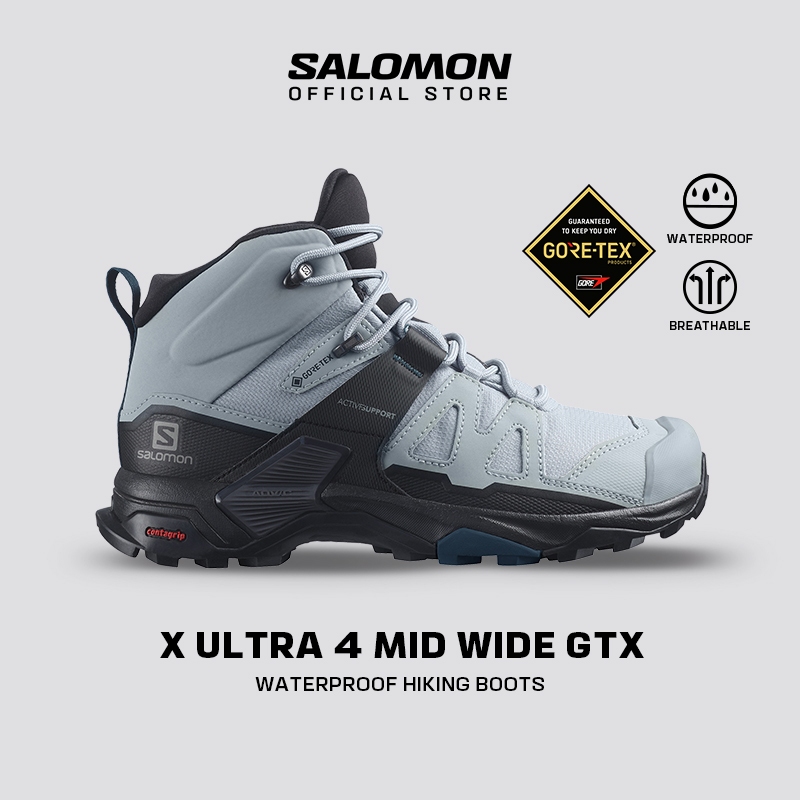 SALOMON 美品 Mサイズ/ BURTON FLUX UNION SALOMON X ULTRA 4 MID WIDE GORE-TEX Women Hiking Shoes Official