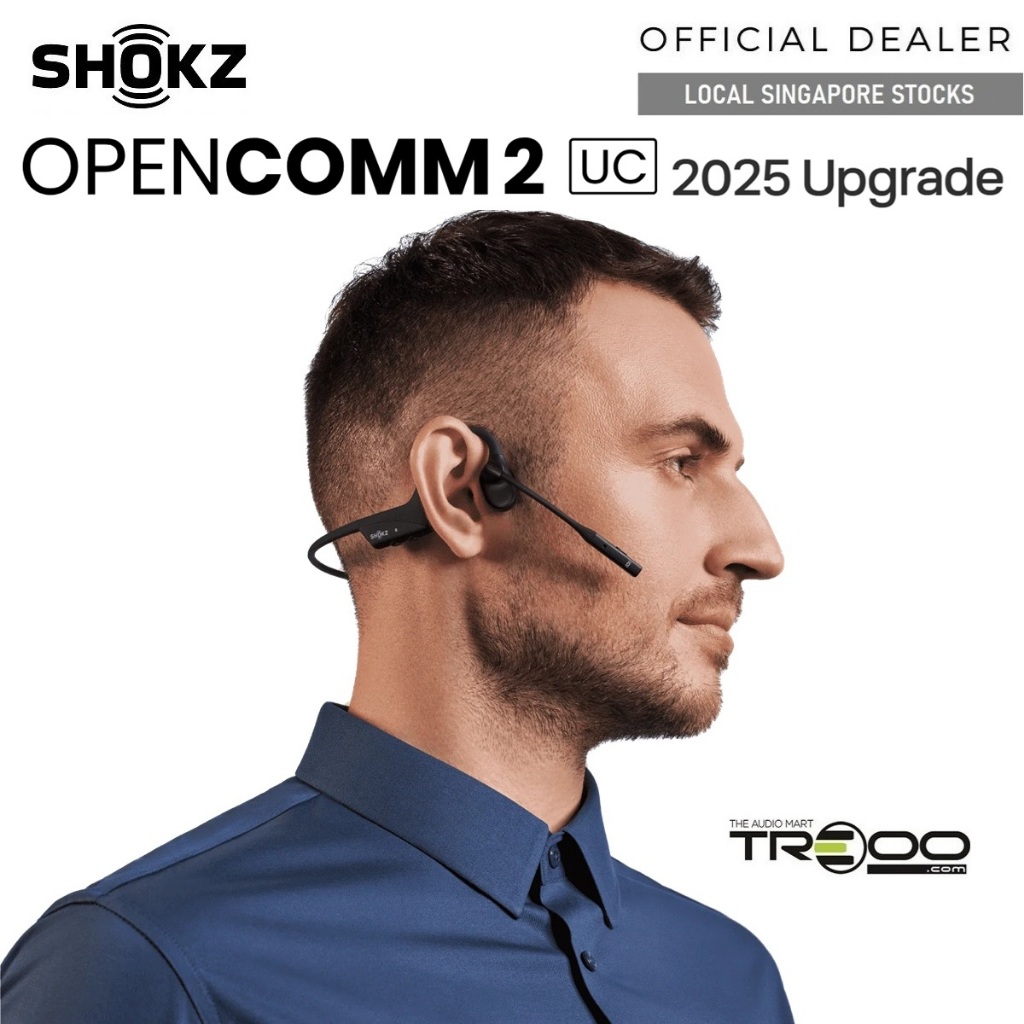 Shokz OpenComm2 UC 2025 Upgrade Wireless Bluetooth Bone Conduction