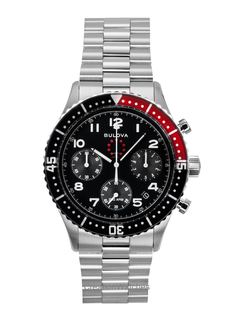 Bulova Marine Star Heritage Special Edition Chronograph Black Dial ...