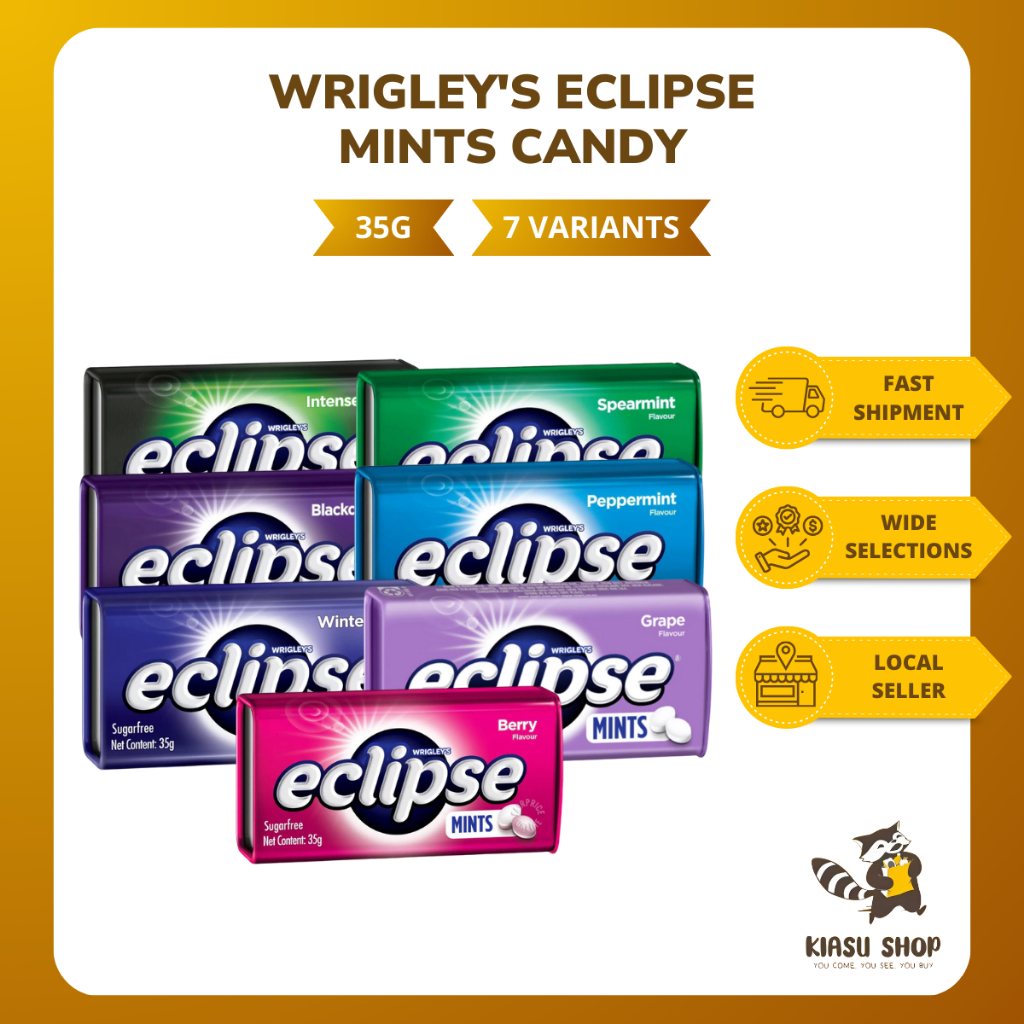 Wrigley's Eclipse Mints Candy 35g Berry Mint Intense Mint Spearmint ...
