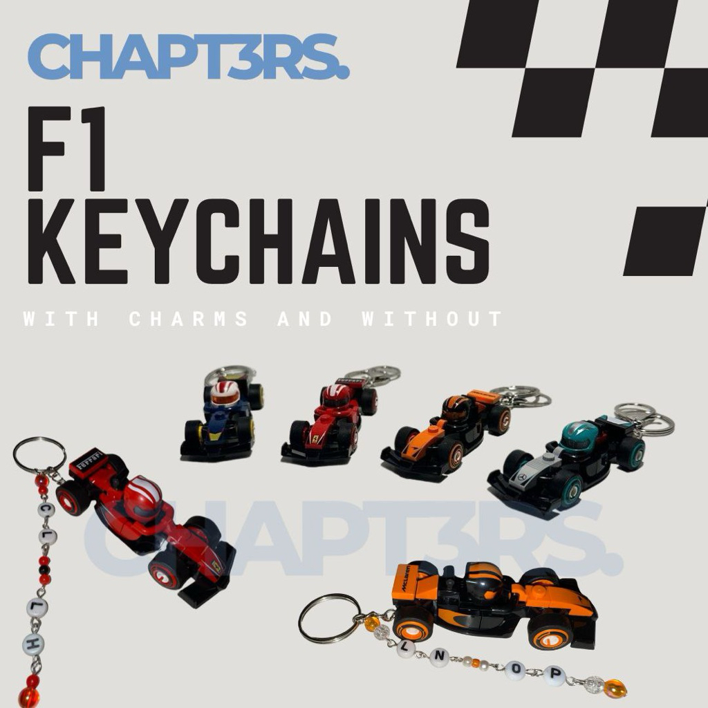 F1 LEGO KEYCHAIN 100% AUTHENTIC GANTUNGAN [MCLAREN, FERRAI, RED BULL ...