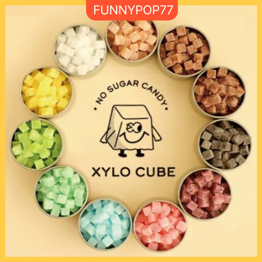 Xylitol Stone XyloCube Sugar-free Korean Candy 20g pack, 70g Tin ...