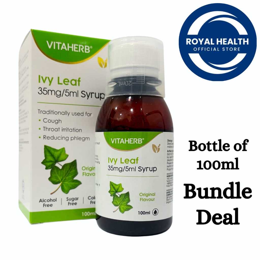 VITAHERB Ivy Leaf 35mg/5ml Cough Syrup | Shopee Singapore