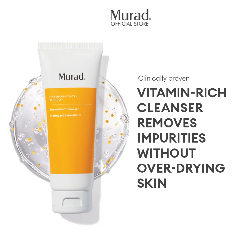Murad Essential-C Cleanser | 5.0 oz | Vitamin-rich, energizing cleanser washes away impurities without over-drying skin.