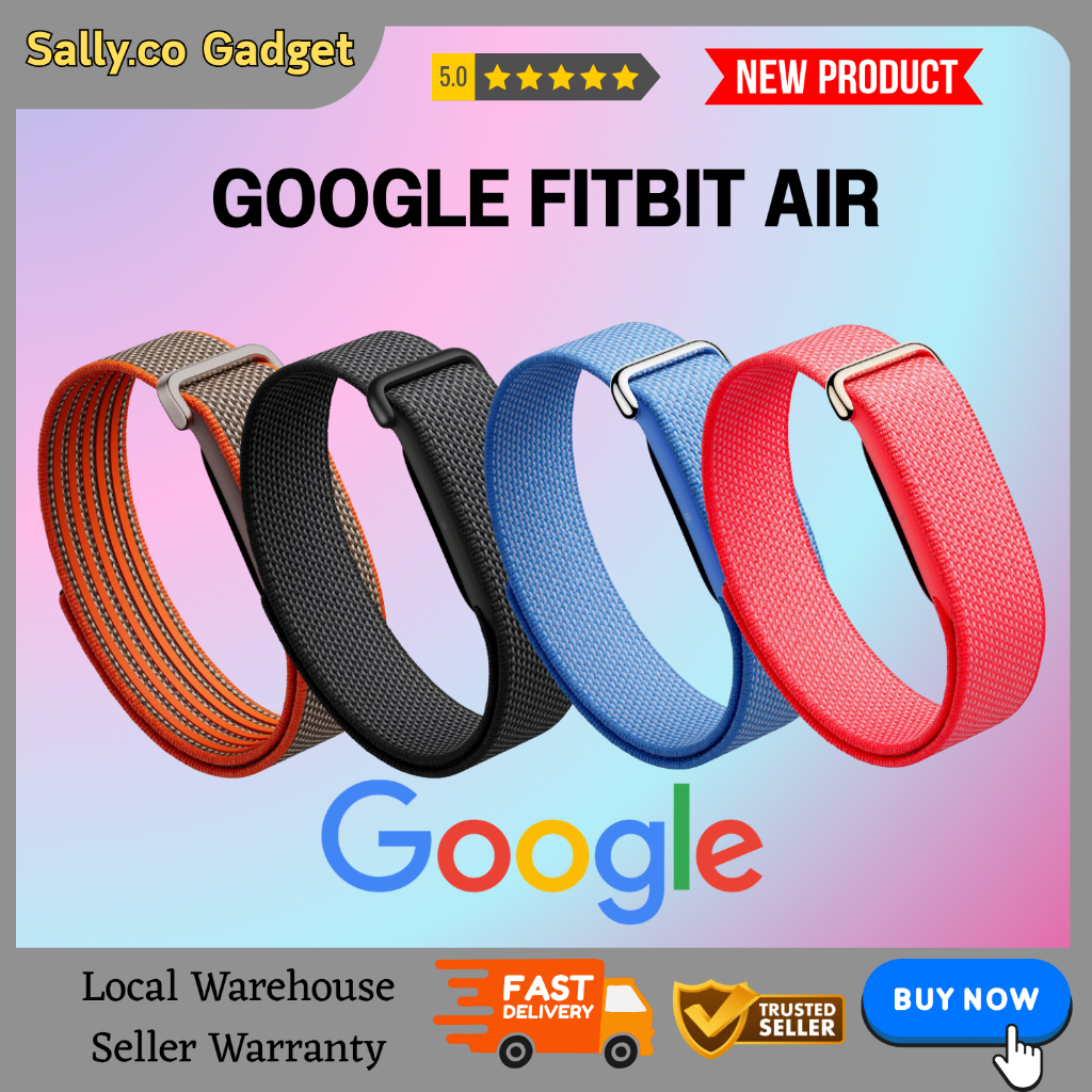 Google Fitbit Air - Screenless Activity Tracker with Fitness Heart Rate ...