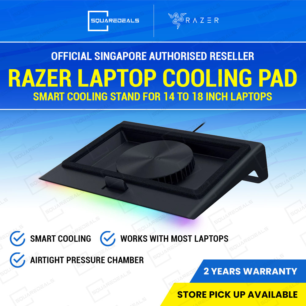 Razer Laptop Cooling Pad Smart Cooling Stand for 14 to 18 inch Laptops ...
