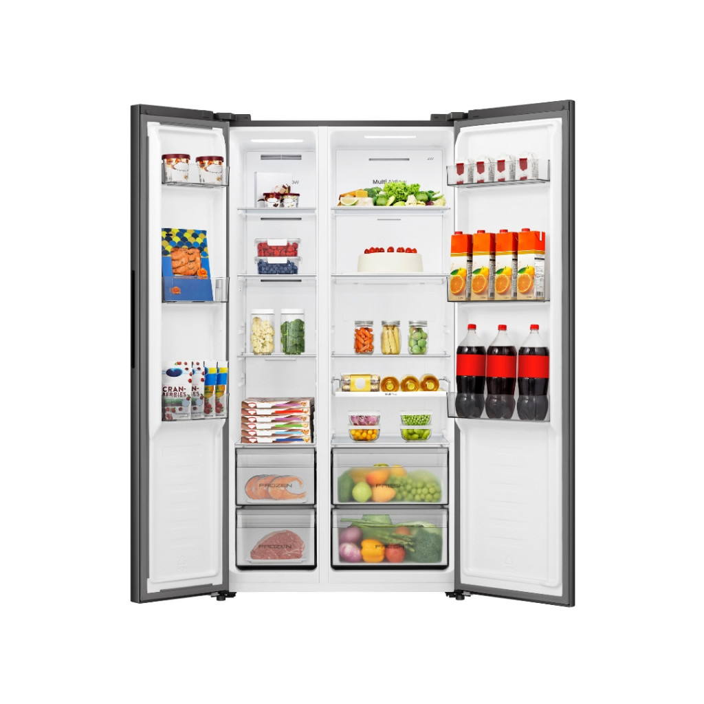 Hisense 544L Side By Side Refrigerator | Metal Finish | Multi Air