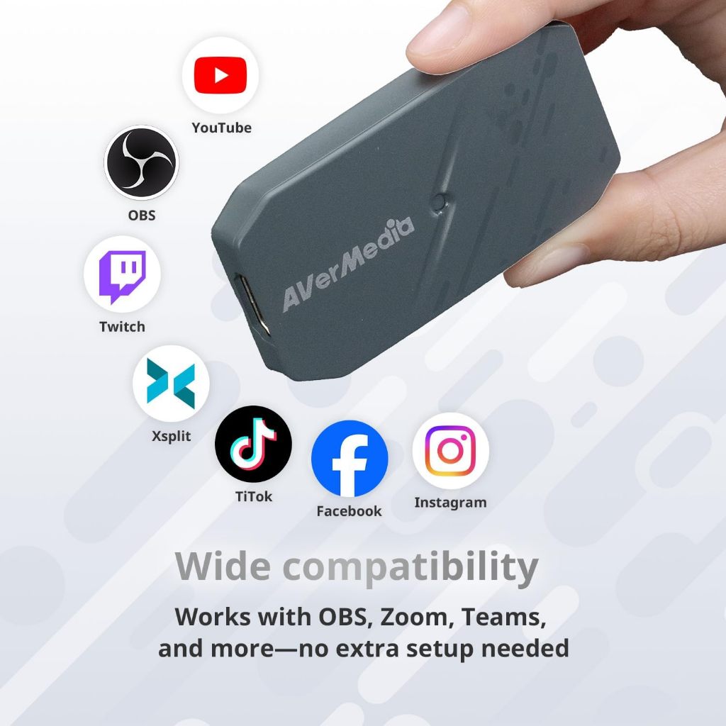 Avermedia CamStream 4K BU113G2 - Capture Card for DSLR, Camcorder