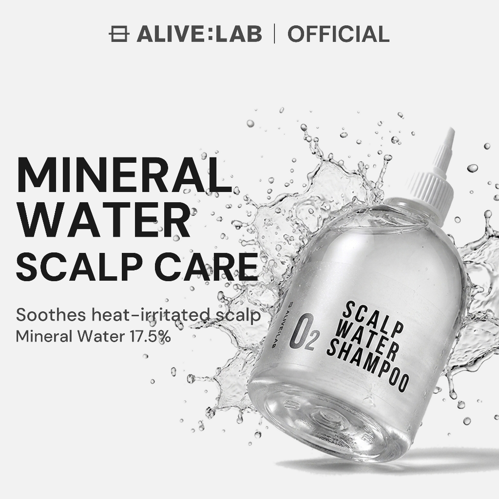 ALIVELAB O2 Scalp Water Shampoo for Sensitive Scalp Itchy Anti-Dandruff ...