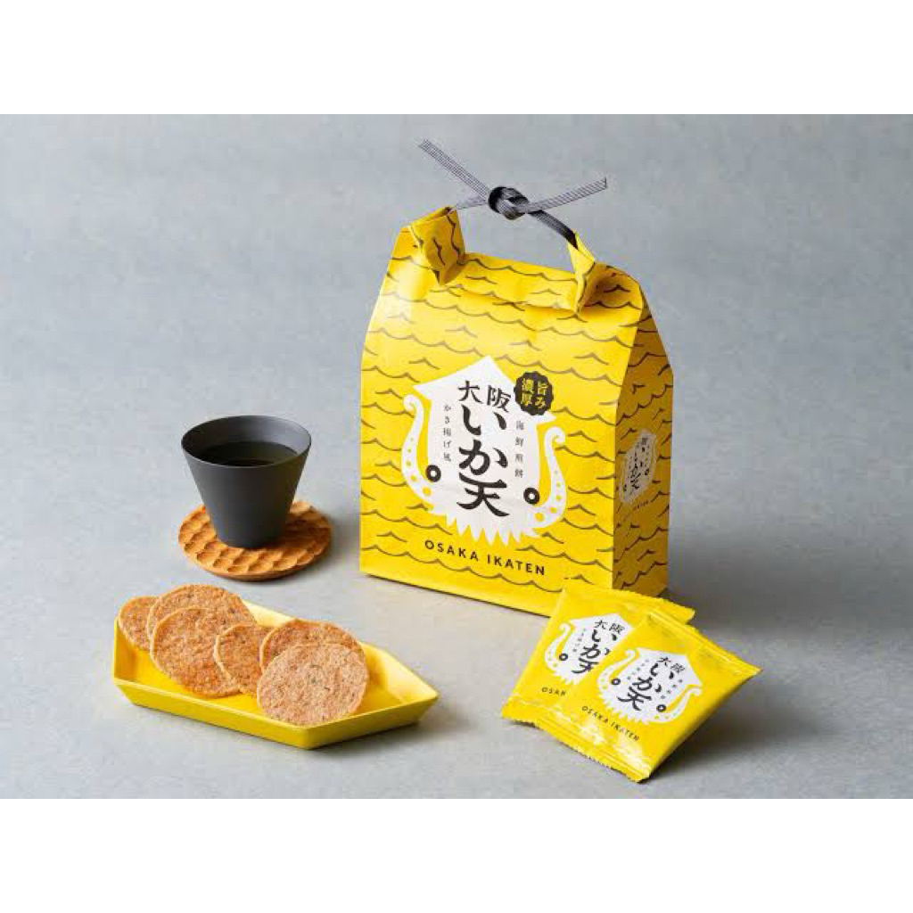 BANKAKU Osaka limited edition IKATEN Squid Tempura Rice Crackers