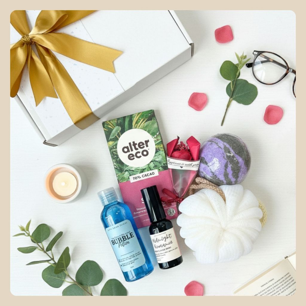 Couple Staycation Box | Romantic Bath Gift Set for Him & Her ...