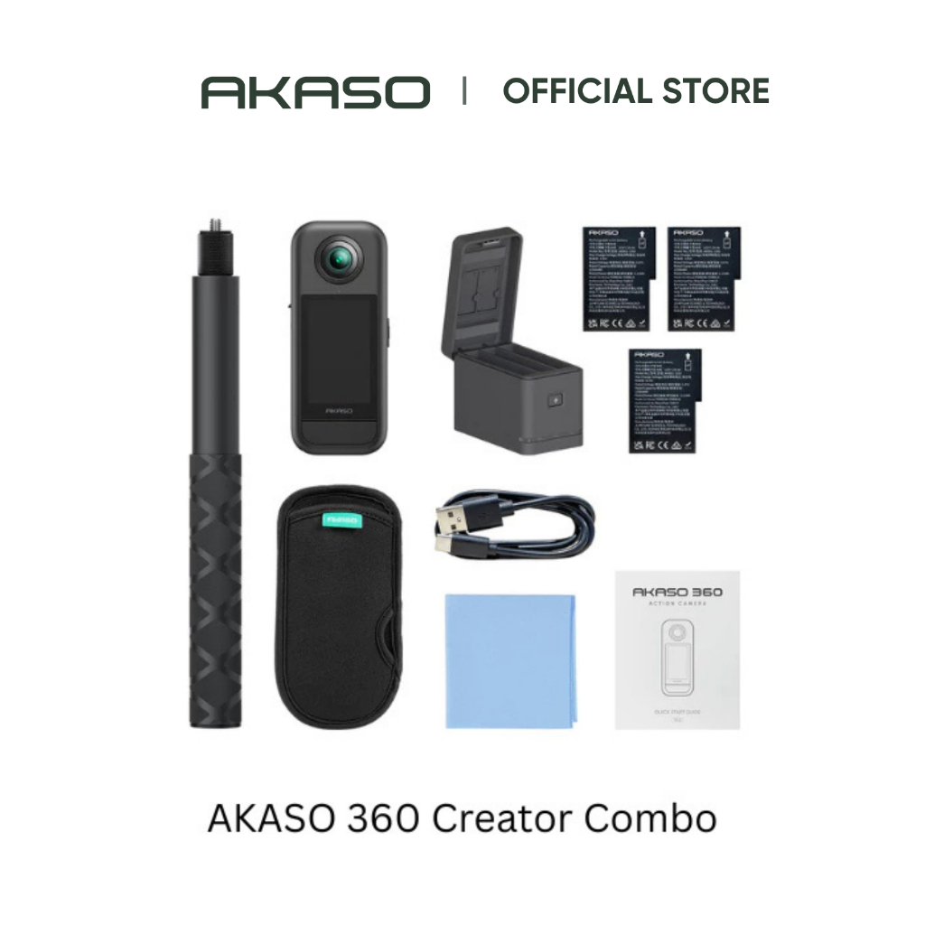 AKASO 360 - Action Camera | 5.7K 360 Video | 72MP 360 Photos